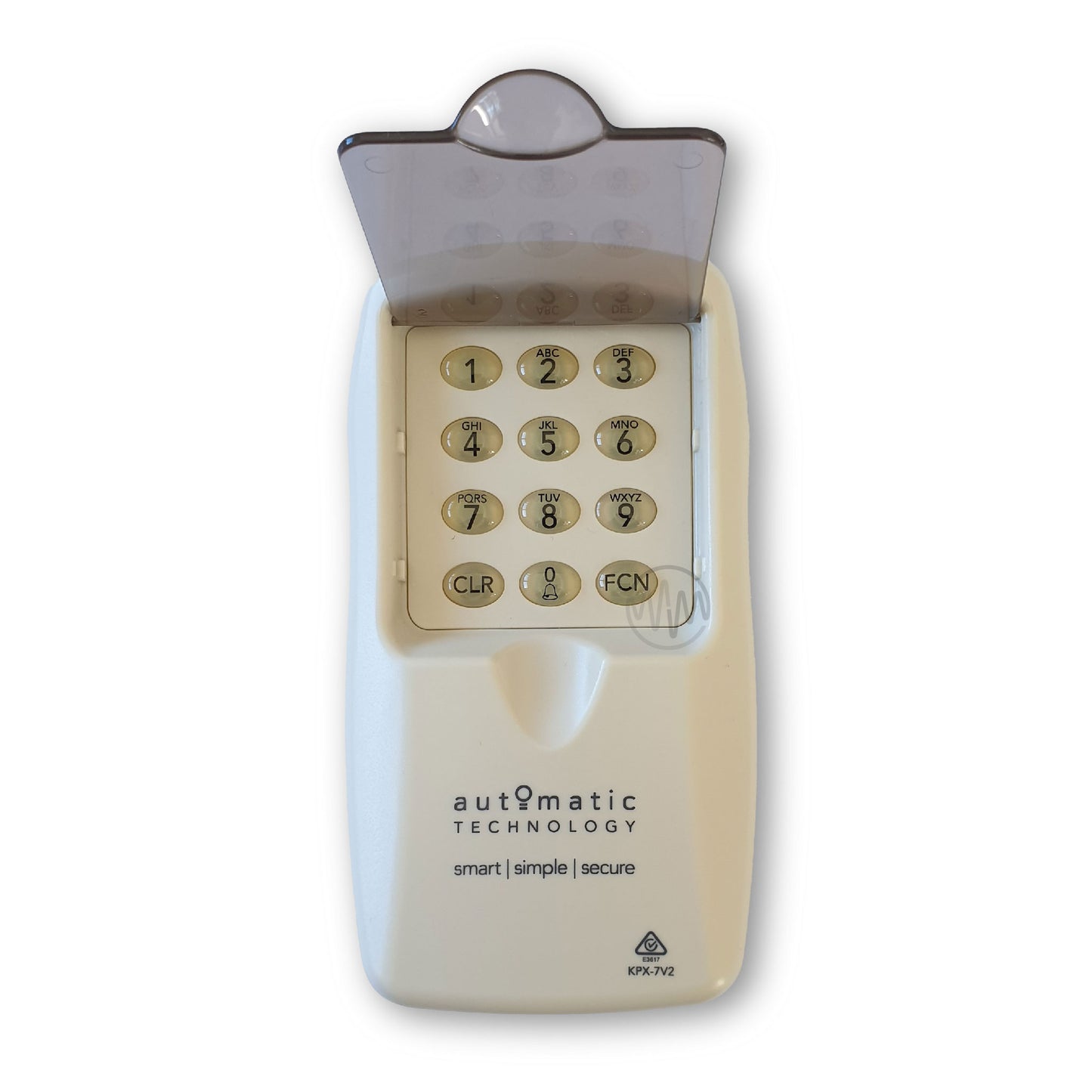 Automatic Technology KPX-7V2 branded cream keypad for garages & gates