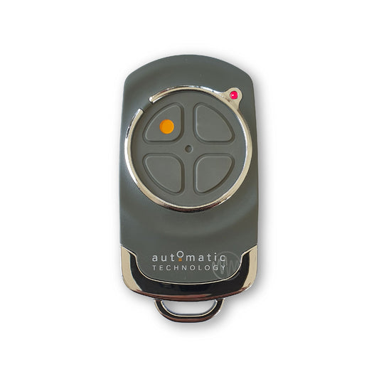 ATA PTX-6V1 grey garage & gate remote with grey segmented 4 button rubber pad 