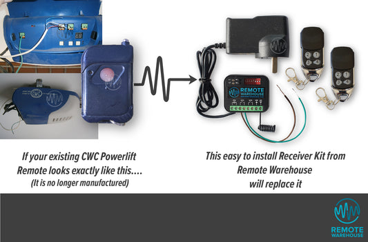 CWC Powerlift Garage Remote (Garage Door Receiver Kit)