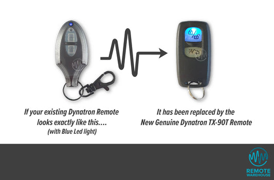 Dynatron TX-11 Car Alarm Remote - Blue LED