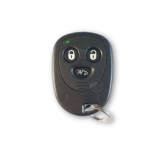 Dynatron black TX74-A green LED 3 button car alarm remote