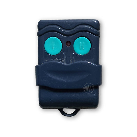 G-Force dark blue remote with 2 blue buttons & wave texture at top