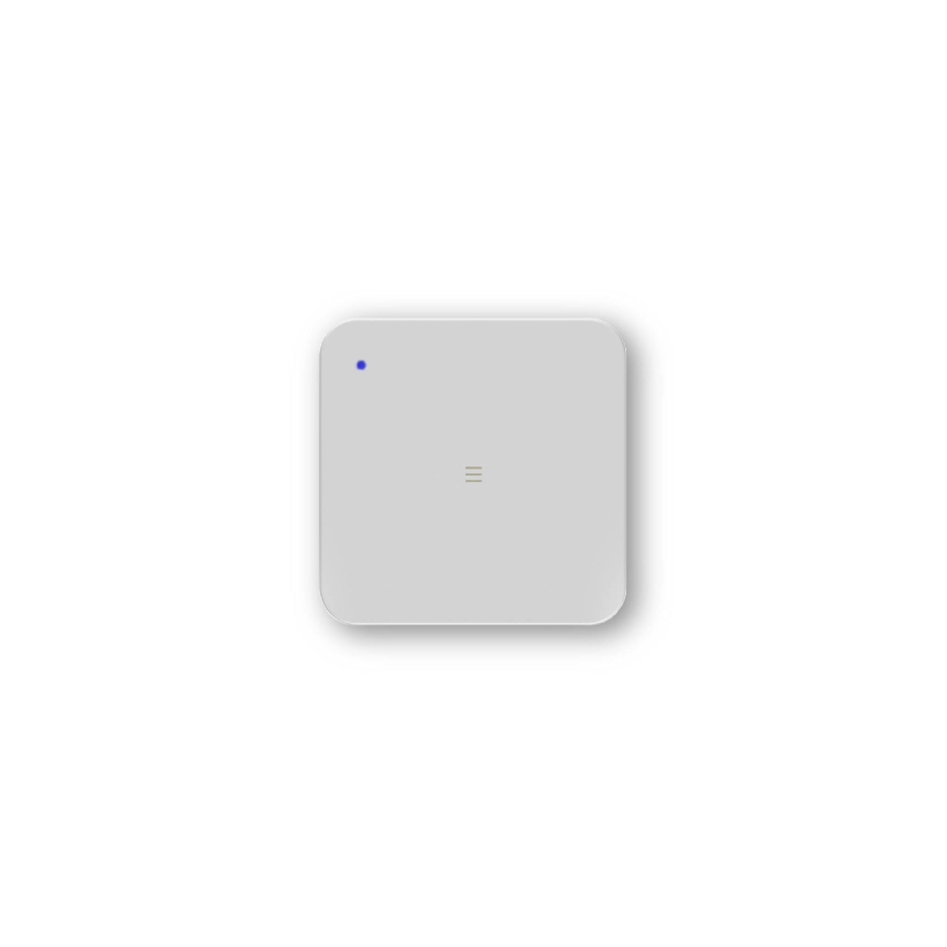 Key Automation small white square wireless wall button remote with blue led light