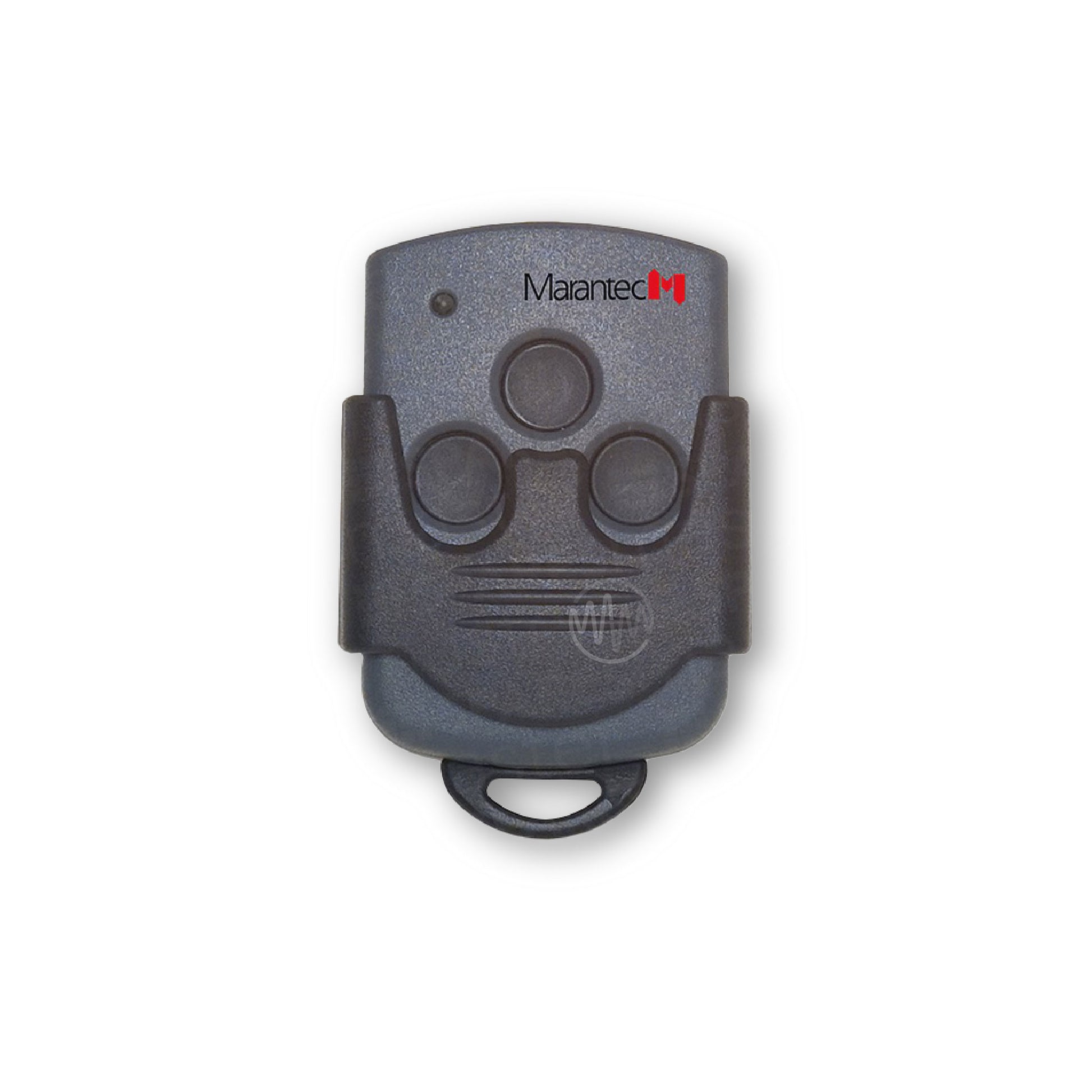 Marantec digital 313 3 button dark grey garage & gate remote with sun visor attachment