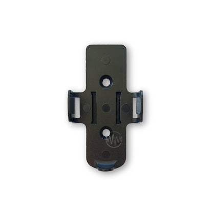 Black plastic wall mount fixture for garage & gate remotes